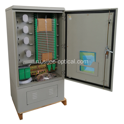 576 fibers IP65 Outdoor Street Optic Cross Cabinet